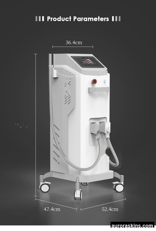 A 2in1 Vertiical OPT Broad Spectrum Beauty Machine Hair Removal Skin & Rejuvenation Machine with 2 OPT Handles
