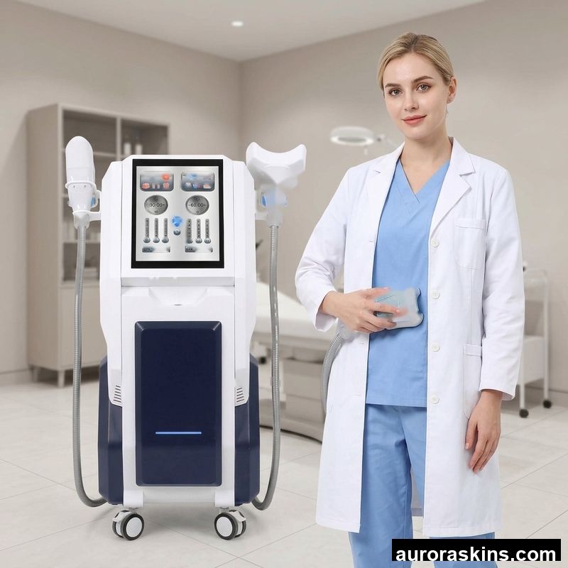 2026 Aurora Skins 360° Dual-Handle Cold Therapy Body Shaper with Protective Film Cooling Slimming Device