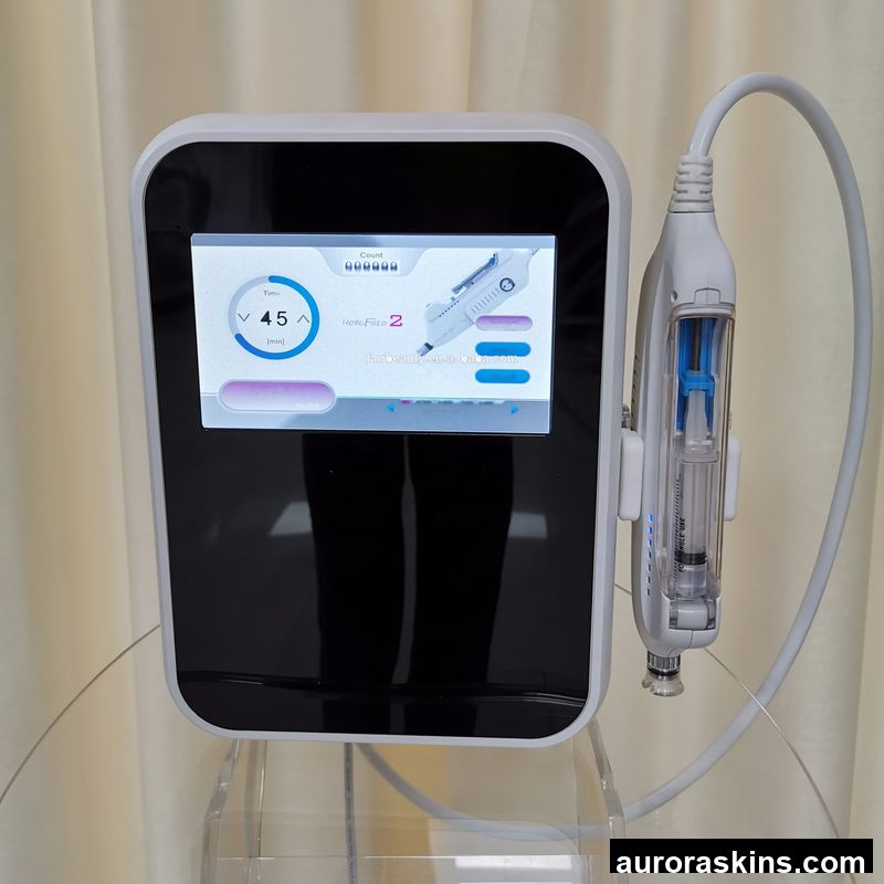In Stock ! Portable Hello Face 2 No-needle Messo Gun Aqua Peeling Facial Care Machine Water Deep Facial Care Device