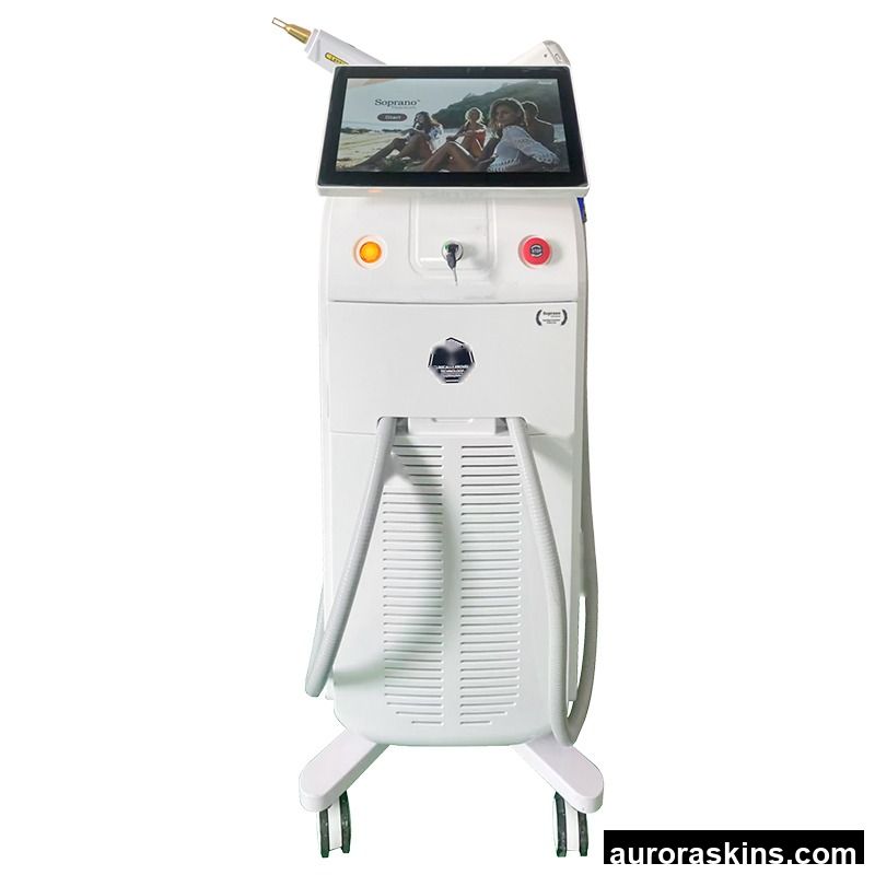 2-in-1 Painless Hair Reduction & Pigment Removal Beauty Device with Sapphire Cooling System for Beauty Salon Spa Center