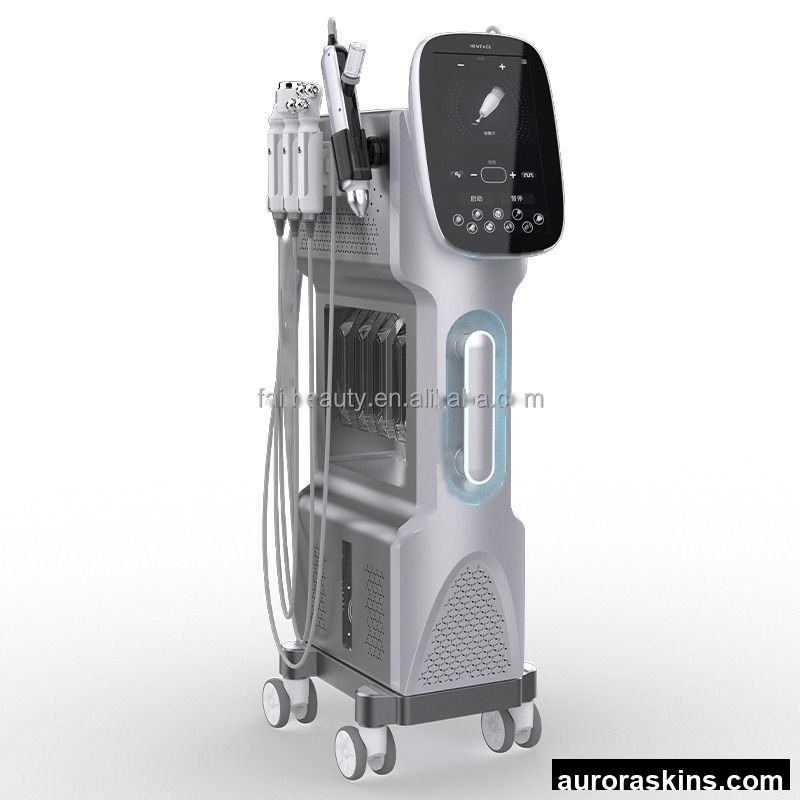 High Energy 9 in 1 Oxygen Therapy Jet Face Lifting Microdermabrasion Oxygenation Infusion Aqua Facial Device