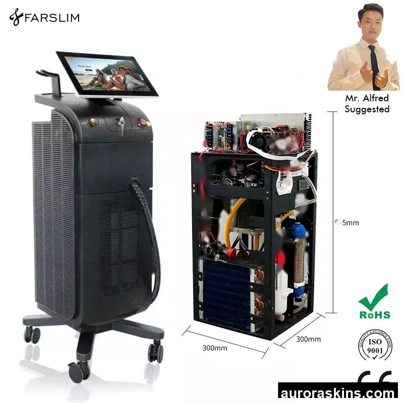 Mr.Alfred Suggested High Quality Ice Platinum Titanium Diodo Laser 755 808 1064 nm Diode Laser Hair Removal Laser Beauty Machine