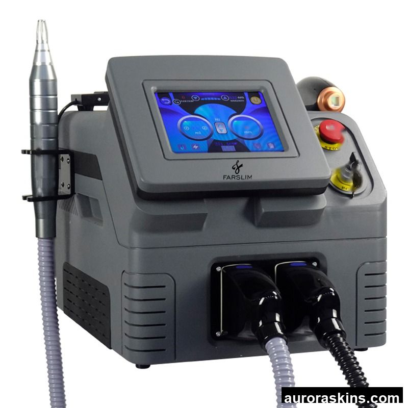 High Power Portable 808 Diode Laser Hair Removal Machine Painless Permanent Q Switched Pico Second Laser Tattoo Removal Machine