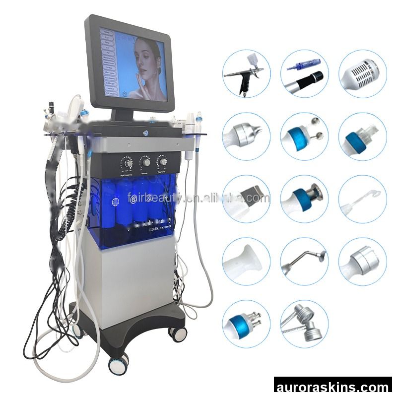 Multifunctional Oxygen Jet Skin Lifting Blackhead Remover Wrinkle Removal MicroDermabrasion Facial Machine
