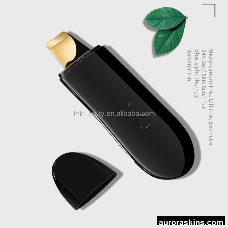 Unique Design Spray Ultrasonic Ion Clean Face Scrubber for Blackhead Pore Removal