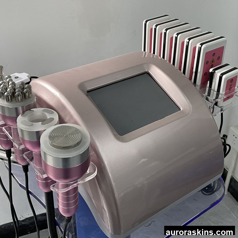 Aurora Skins s Choice 40k/80k Cavitation 6in1 Vacuumpink Lipolaser Rf Radiofrequency 80k Lose Weight Body Shaper