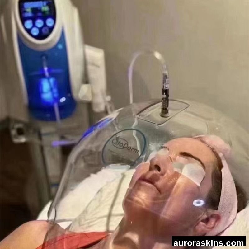 2025 Spa Facial Massage Stone Therapy Machine O2to Derm Skin Care Oxygen Dome Massager Jet Peel Spray Cleaning Mask for Facial