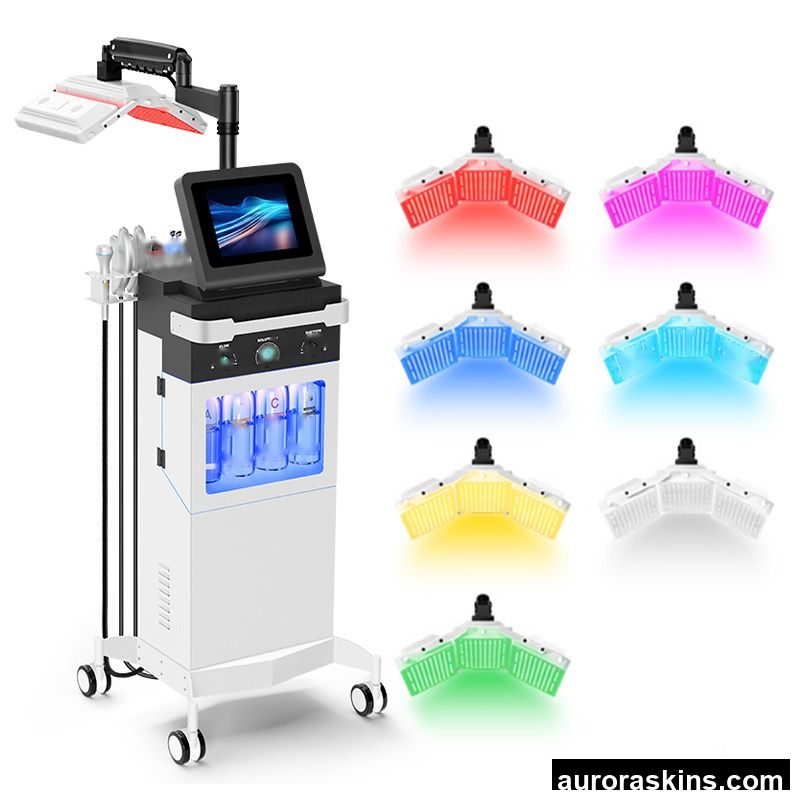 11-in-1 Professional Bio Light Therapy Oxygen Jet Peel Skin Rejuvenation Facial Care Beauty Machine for Salon