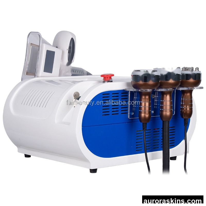 4-in-1 Fat Freezing Cooling Therapy Body Scultping Machine 40kHz Vibration Slimming Rediofrequency Vacuum Therapy Device
