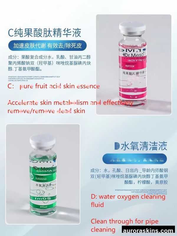 Solution with 7 Bottle for Jet Diamond Micro Dermabrasion Skin Massage Oxygen Water Liquid Beauty Spa