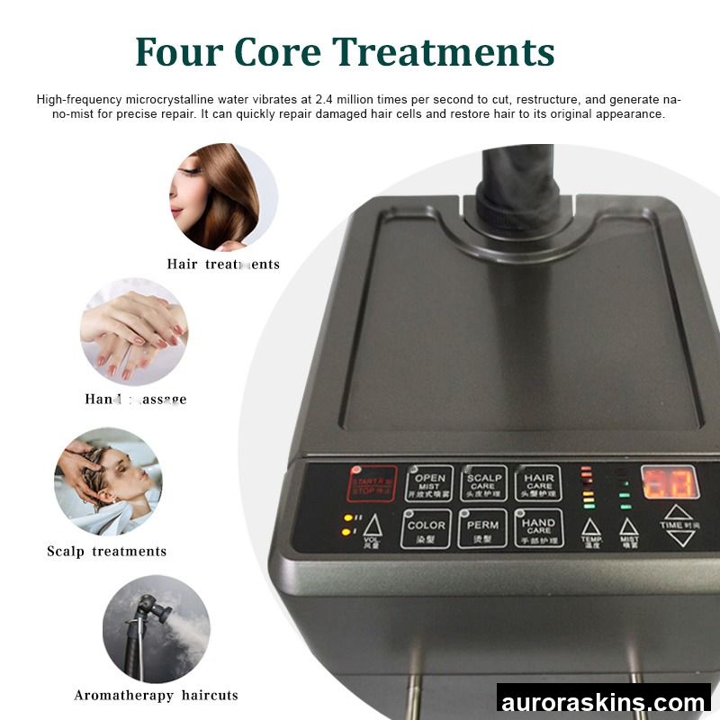 Wholesale Hair Facial Spa Steamer Micro Hair Steamer Nano Negative Ion Micro-Mist Machine SPA Hair Care Device Sprayer Device