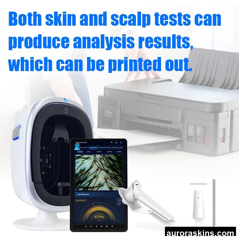 Factory Outlet 3D AI Skin and Scalp Diagnostic System 8-Spectrum Imaging for Professional Facial Evaluation