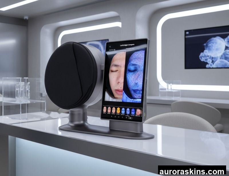 AI-Powered 3D Dermatoscope for Home Commercial Use Scalp Facial Skin Analysis Wrinkle Detection Acne Hair Analysis Desktop Model