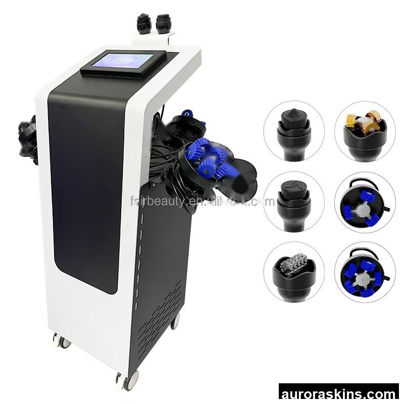 6 Handles Vacuum Roller Lymphatic Drainage Slimming Machine 360 Rotating Inner Ball Roller for Beauty Salon