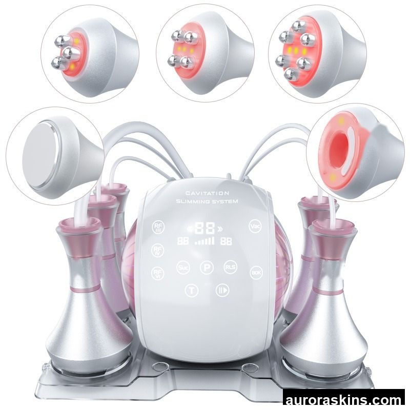 Fits in a Suitcase Five Handles Pink Funny Salon Use Body Slim Instrument 80K Lifting Eye Care Fat Loss 658nm Skin Tightening