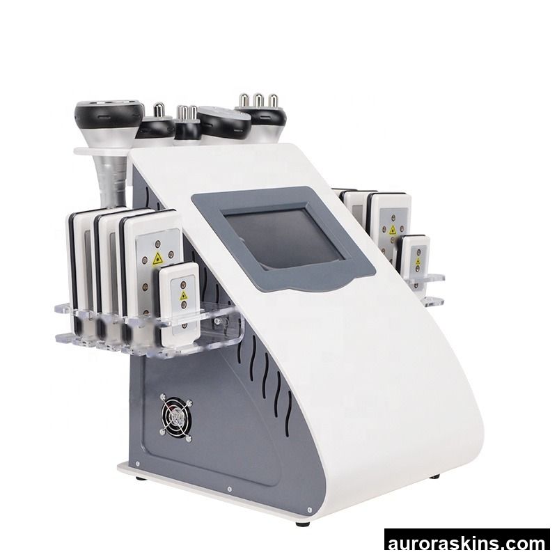 Aurora Skins Choice US Warehouse Free Shipping 6in1 Vacuum Cavitation Slimming Machine RF 40k Lipo Laser Body Shaper