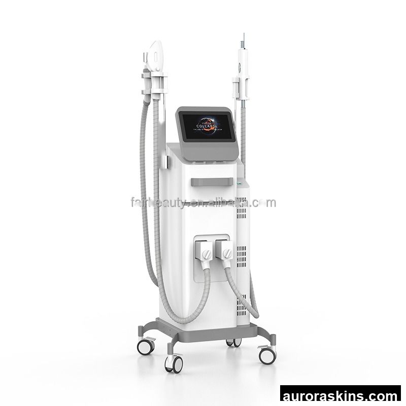 A 3in1 Vertiical DPL IPL OPT Hair Remove +Picosecond 532 1064 1032nm Yag Laser+RF Tattoo Scar Remove Skin Rejuvenation Machine