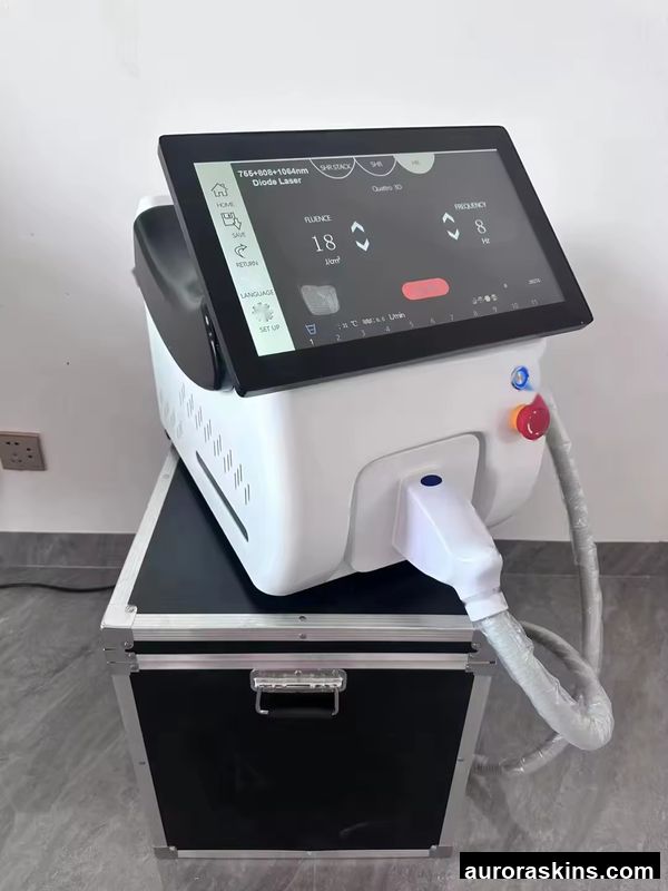 Aurora Skins Desktop 808nm Titanium for Soprano Diode Laser Machine Painless for HR Skin Rejuvenation for Face Neck Beauty Spa