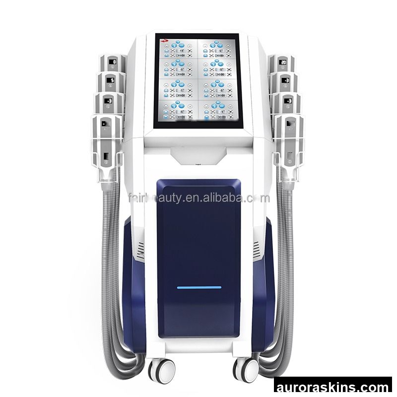 Vertical 8 Cryo Plates Non-Invasive Fat Reduction Cryo Body Slimming Machine for Beauty Salon