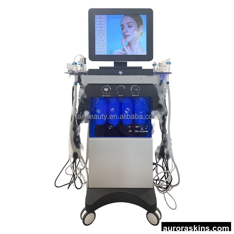 Multifunctional Oxygen Jet Skin Lifting Blackhead Remover Wrinkle Removal MicroDermabrasion Facial Machine
