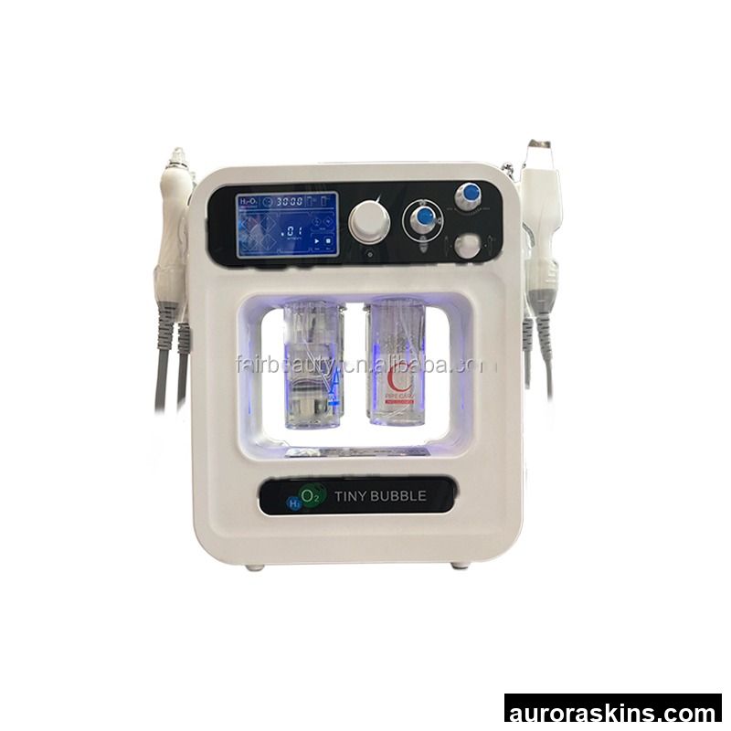 4 in 1 High Quality H2O2 Dermabrasion Facial Machine for Spa/deep Clean Oxygen Bubble Aqua Vacuum Machine