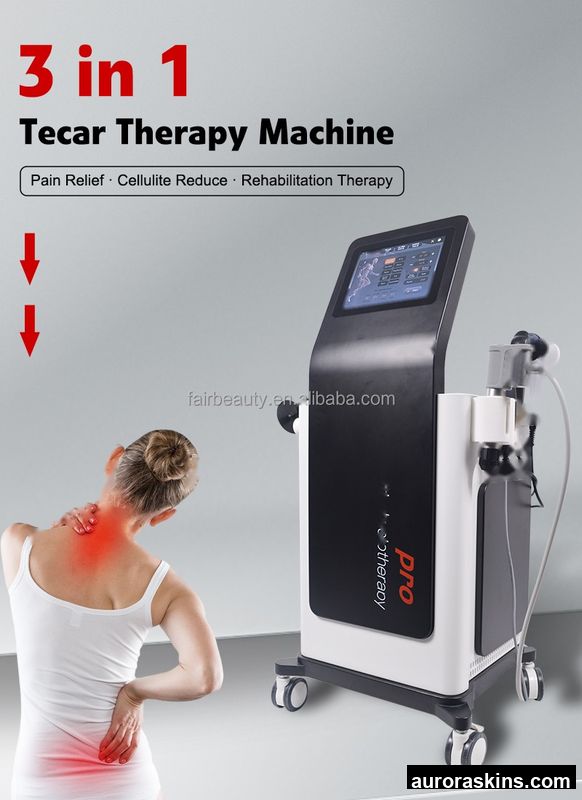 Portable 3 in 1 Tecar RET Cet Indiba 448KHz Pain Relief Machine Tecar Physical Therapy Equipment Fat Reducing Machine