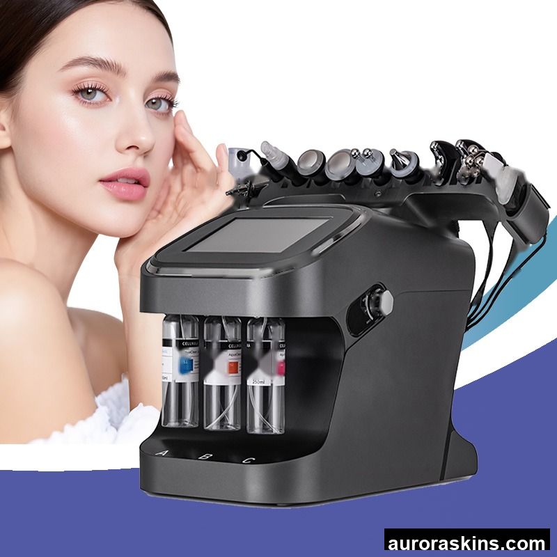 Professional Skin Scrubber Machine 10 in 1 Vacuum Blackhead Remover Beauty Machines Skin Peeling Scrubber Facial Cleaner Machine
