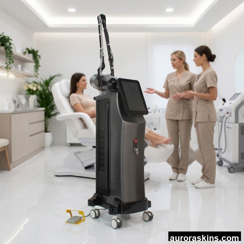 a CO2 Scar Repair Acne Treatment Salon Machine CO2 Stretch Mark Removal Surgical Vagina Tightening Fractional
