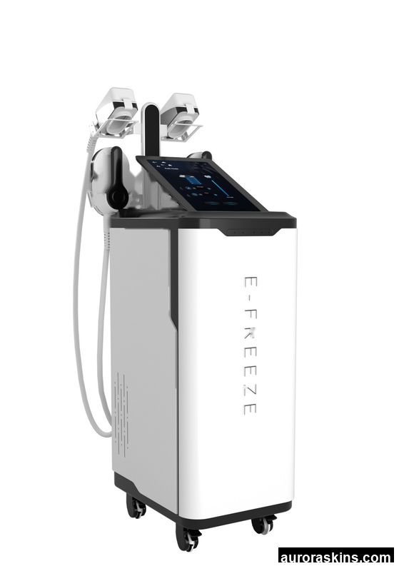 Multi-Functional Aurora Skins Fat Freezing Machine Magnetic Muscle Stimulator with 4 Handles for Fat Reduction Muscle Building