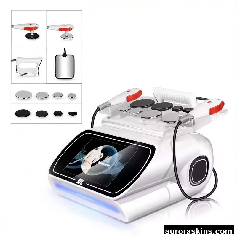 Aurora Skins Newest 3in1 Tech INDIBA 448K RET CET Ceramic Slimming RF Lose Weight Relief Pain Massager SPA Homeuse Tecar