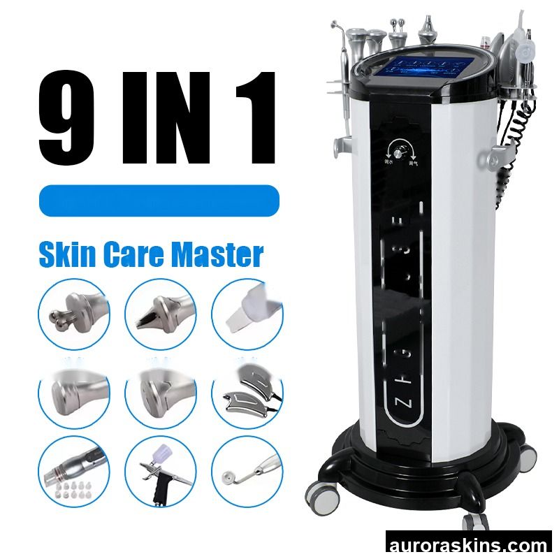 9 in 1 Vacuum Blackhead Remover 2026 Beauty Machines Skin Peeling Scrubber Facial Cleaner Professional Skin Scrubber Machine