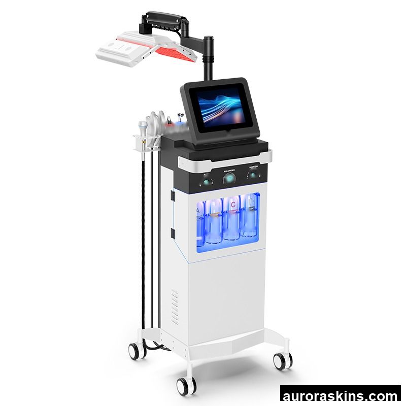 11-in-1 Professional Bio Light Therapy Oxygen Jet Peel Skin Rejuvenation Facial Care Beauty Machine for Salon