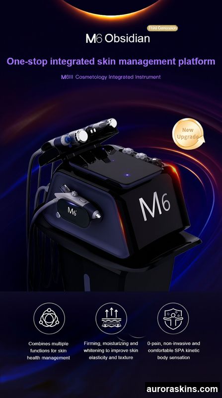 Aurora Skins 6in1 Hydrogen Facial Skincare RF Microcurrent Dermarbration Meso Cleaner Injection Cold Hammer Aqua Beauty Spa Salon