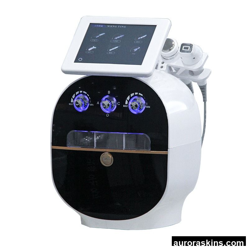 Six-Generation Small Bubble Beauty Instrument Salon-Special Wrinkle Hydrating Facial Instrument Blackhead Shovel Oxygen Jet