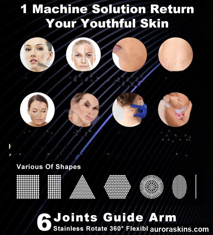 Aurora Skins a Newest Carbon Skincare Facial CO2 Homeuse Spa Personal Care Glass Metal Tube Scar Remove Beauty