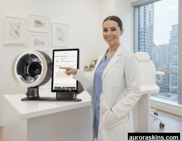AI-Powered 3D Dermatoscope for Home Commercial Use Scalp Facial Skin Analysis Wrinkle Detection Acne Hair Analysis Desktop Model