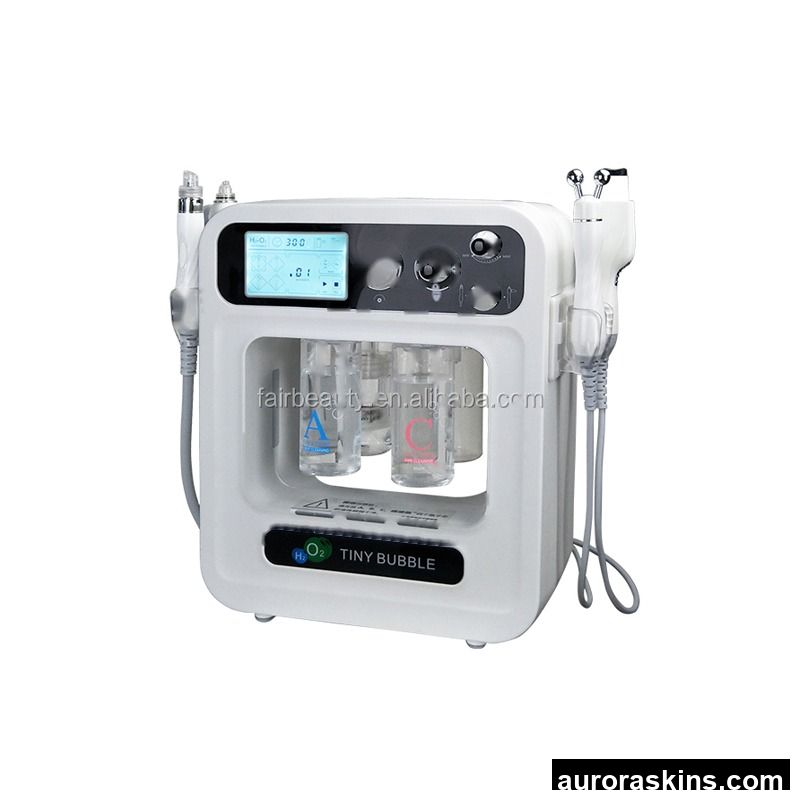 4 in 1 High Quality H2O2 Dermabrasion Facial Machine for Spa/deep Clean Oxygen Bubble Aqua Vacuum Machine