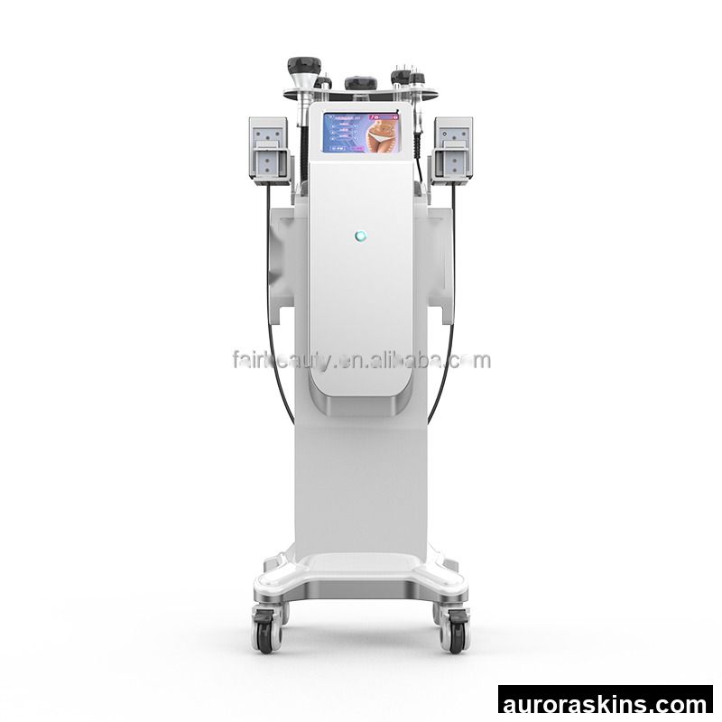 Aurora Skins VertIical Newest 6in1 Cavitation Vacuum Radio Frequency RF Lipolaser Slimming Lose Weight Machine