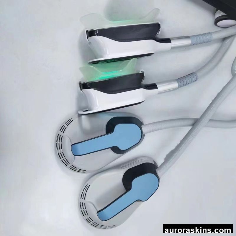 Aurora Skins a 9in1 CRYO and Muscle Building 3 Cryo Handles 2 Muscle Handles 80K 40K Lifting Tightening Face Neck Massager