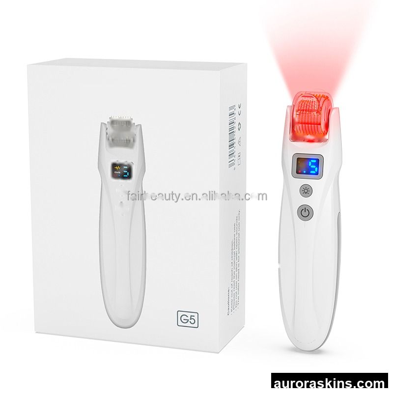 Professional Bio Microneedling Roller System G5 Micro Derma Roller Vibration Facial Lifting Device
