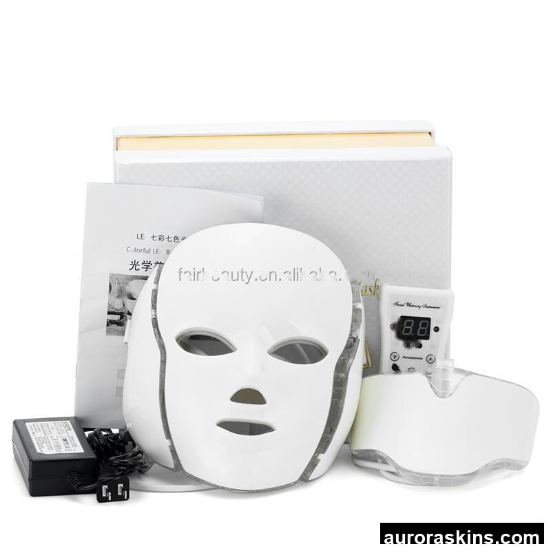 2019 Hot Product 7 Colors Mascara Led Light Therapy Face PDT Therapy Facial Whitening LED Cover