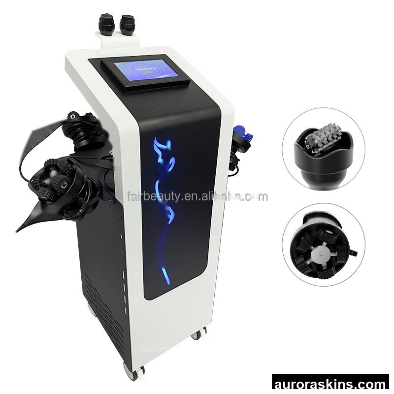 6 Handles Vacuum Roller Lymphatic Drainage Slimming Machine 360 Rotating Inner Ball Roller for Beauty Salon