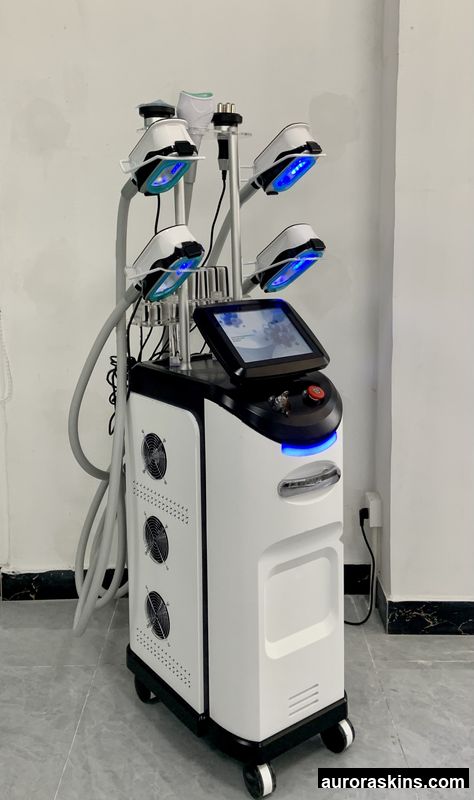 Aurora Skins 9in1 360 Cryolipoly Cryotherapy Frozen Cryo Fat Freeze Vacuum Suction Sculpting Therapy Slimming Machine for Salon