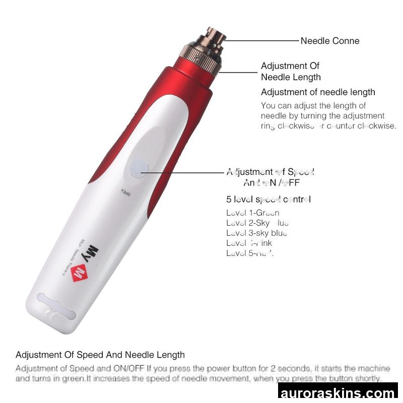 Electric Skin Dermapen with Nano Needle Cartridge Derma Pen