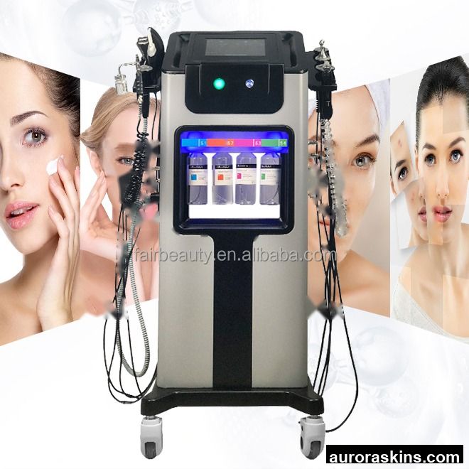 Water Peeling Oxygen Jet Deep Cleaning Microdermabrasion Machine 8 in 1 H2O2 Aqua Facial Jet Peel Oxygen Jet Facial Skin Care