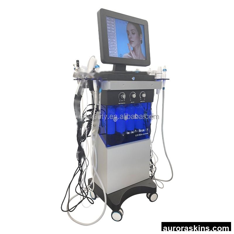 Multifunctional Oxygen Jet Skin Lifting Blackhead Remover Wrinkle Removal MicroDermabrasion Facial Machine