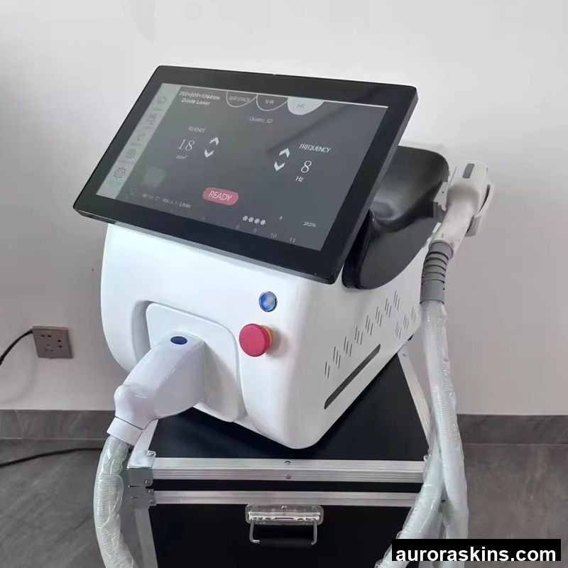 Aurora Skins Desktop 808nm Titanium for Soprano Diode Laser Machine Painless for HR Skin Rejuvenation for Face Neck Beauty Spa