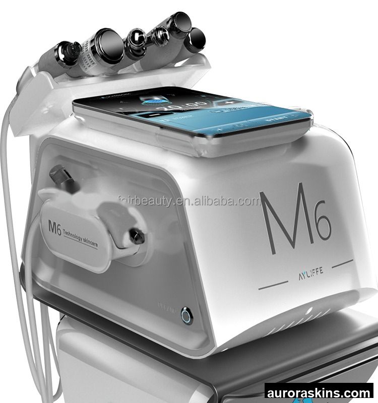 Hot 6-in-1 M6 RF Facial Steamer Beauty Salon Machine for Body Wrinkles Blackheads Acne Removal US Plug