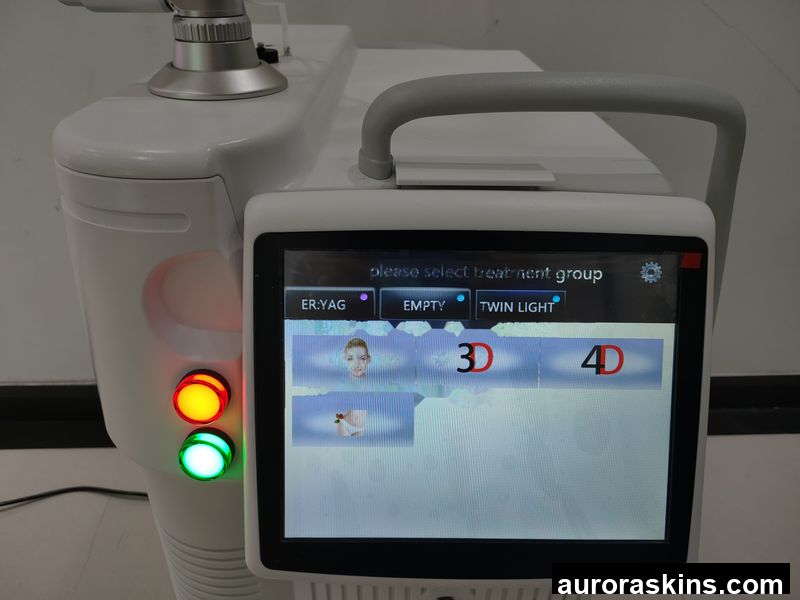 Aurora Skins a Newest Carbon Skincare Facial CO2 Homeuse Spa Personal Care Glass Metal Tube Scar Remove Beauty Vertical Model