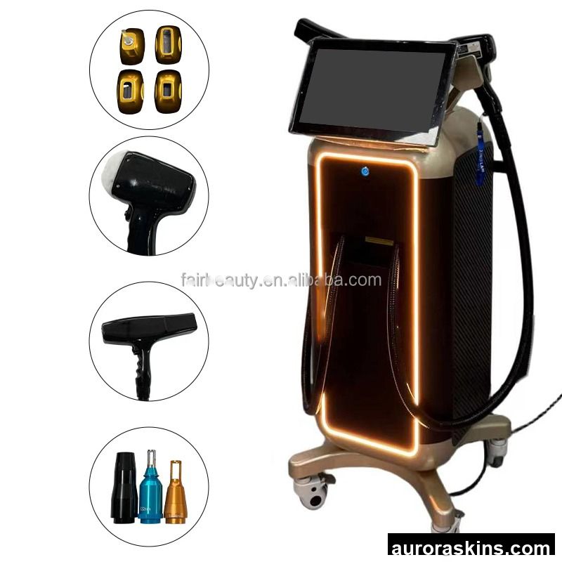 2026 Newest 2 in 1 ICE Diode 755 808 1064 Hair Removal Machine Part Picosecond Q-switch Nd Yag Tattoo Removal